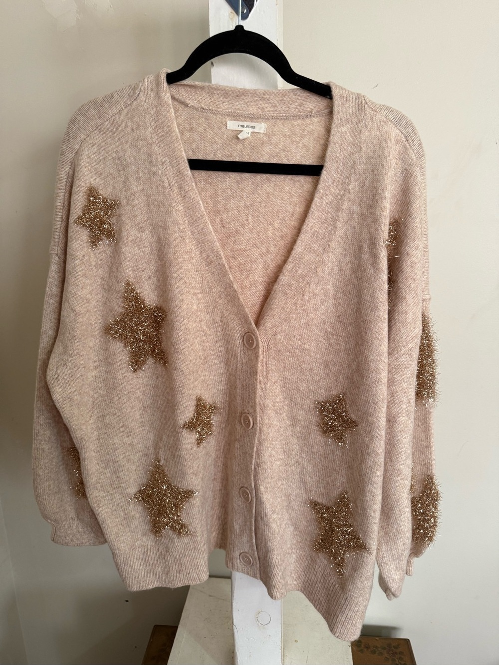 New Maurice’s Oversized Star Cardigan